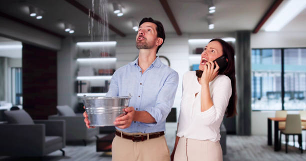 Water damage restoration process in UT